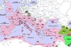 Carte géographique de l'Empire romain vers l'an 200 de notre ère Carte géographique de l'Empire romain vers l'an 200 de notre ère