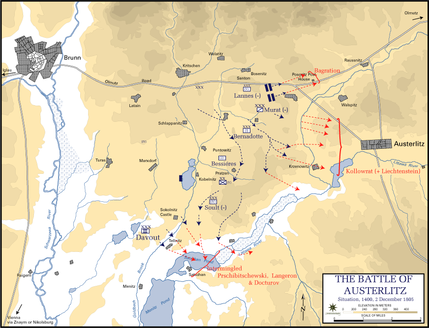 Battle of Austerlitz, December 2nd 1805 at 14:00