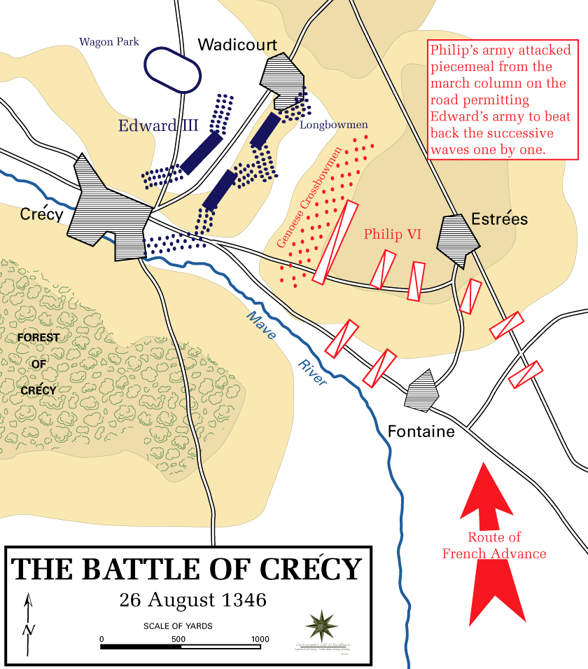 Battle of Cr�cy / La bataille de Cr�cy (26-08-1346)
